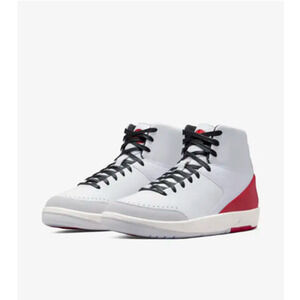 Nike Air Jordan 2 x Nina Chanel Abney in White and Gym Red Women's Size 9.5‎